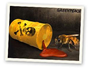 Allgemein Greenpeace Aktion gegen das Bienensterben in Österreich