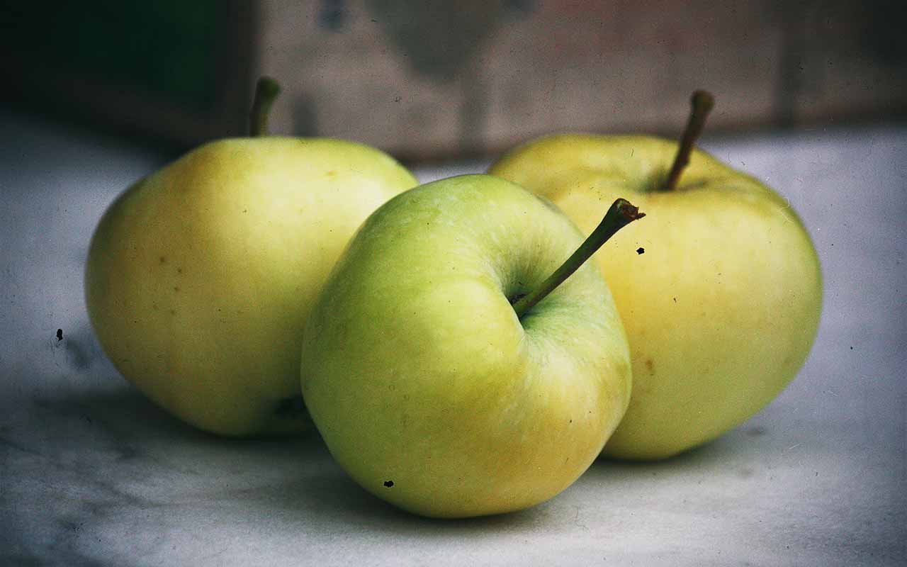 Der erste Apfel des Jahres: der weiße Klarapfel