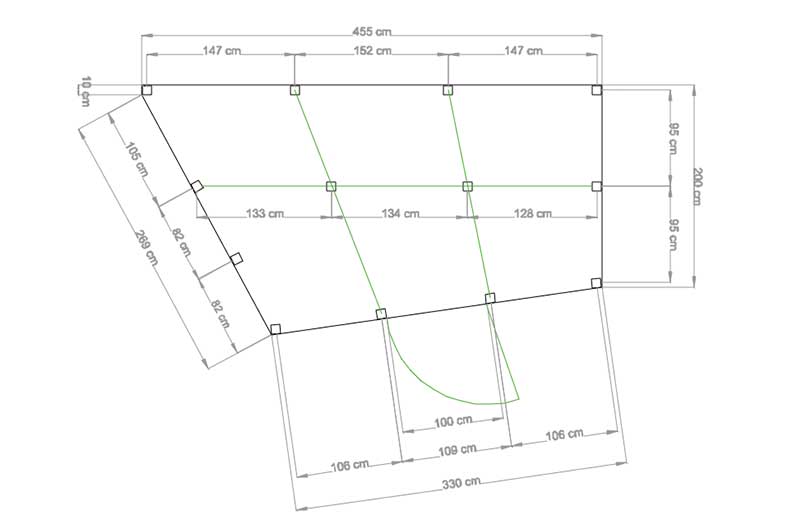 Plan des Igel-Auswilderungsgeheges